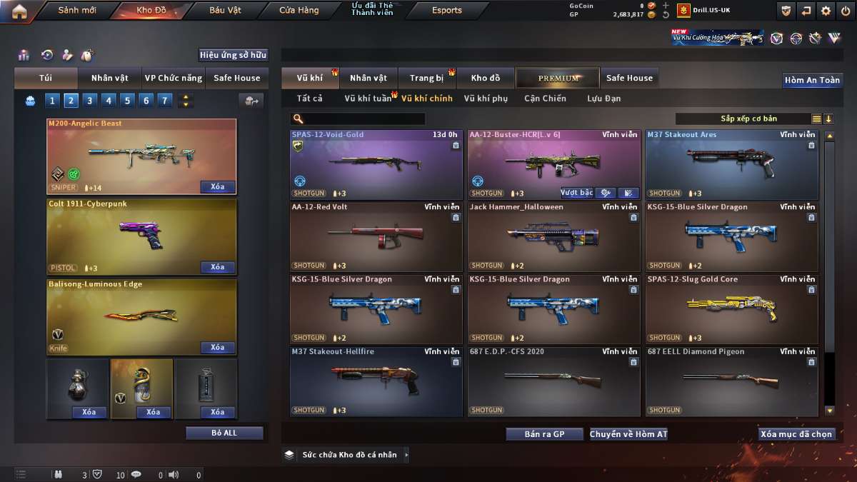 shop acc cf uy tin gia re